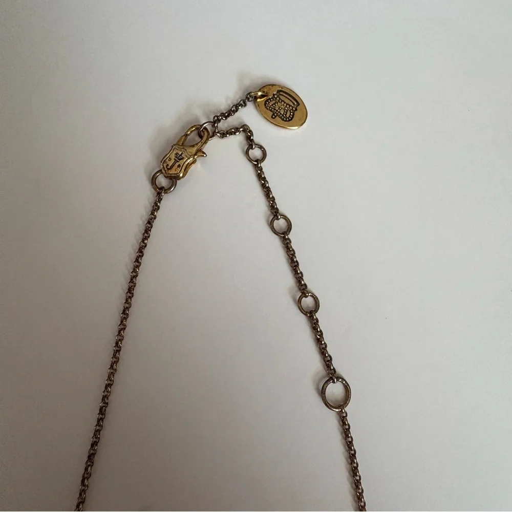 Vintage Juicy Couture Pink & Gold Heart Necklace - Picture 5 of 10